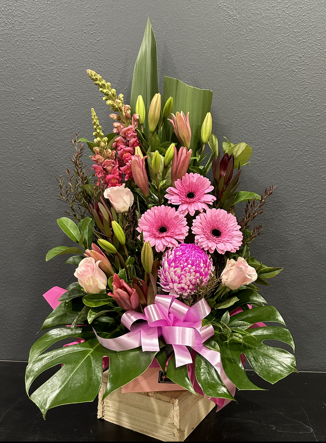 Bright Pink Flower Arrangement