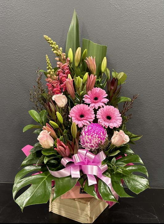Bright Pink Flower Arrangement