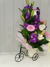 Load image into Gallery viewer, Flower Arrangement In A Bicycle Pot
